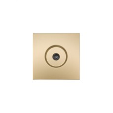 ZIMA Розетка ТВ проходная, механизм, золото Lezard 704-3688-129