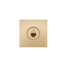 ZIMA Розетка компьютерная золото Lezard 704-3688-139