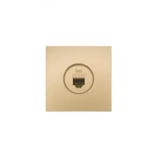 ZIMA Розетка компьютерная золото Lezard 704-3688-139
