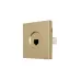 ZIMA Розетка компьютерная Cat 6, механизм, золото Lezard 704-3688-140