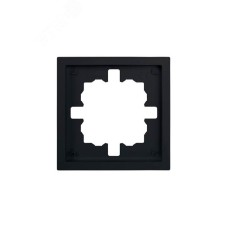 ZIMA Рамка 1-ая универсальная, черный бархат Lezard 704-4200-146