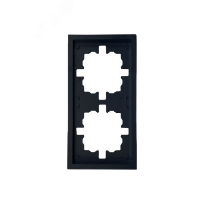 ZIMA Рамка 2-ая универсальная, черный бархат Lezard 704-4200-147