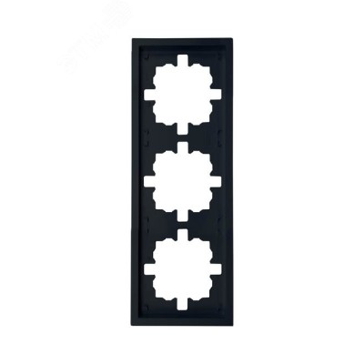 ZIMA Рамка 3-ая универсальная, черный бархат Lezard 704-4200-148