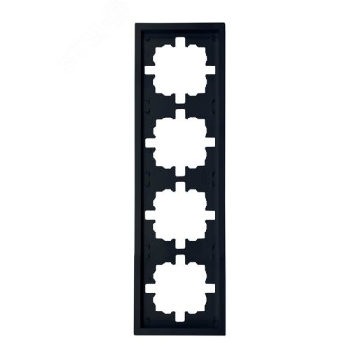 ZIMA Рамка 4-ая универсальная, черный бархат Lezard 704-4200-149