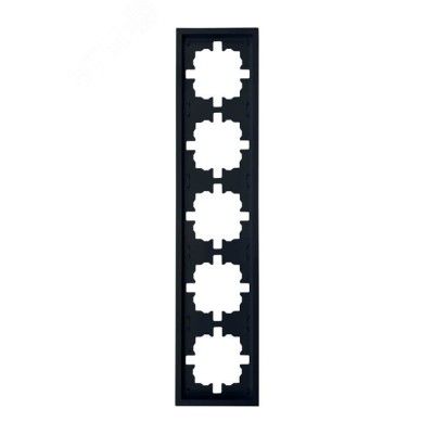 ZIMA Рамка 5-ая универсальная, черный бархат Lezard 704-4200-150