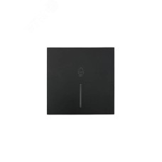 ZIMA Кнопка звонка с подсветкой, 10 А, механизм, черный бархат Lezard 704-4288-108QC