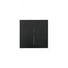 ZIMA Кнопка звонка с подсветкой, 10 А, механизм, черный бархат Lezard 704-4288-108QC