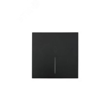 ZIMA Выключатель проходной 1-кл. с подсветкой, 10 А, механизм, черный бархат Lezard 704-4288-114QC