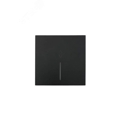 ZIMA Выключатель проходной 1-кл. с подсветкой, 10 А, механизм, черный бархат Lezard 704-4288-114QC