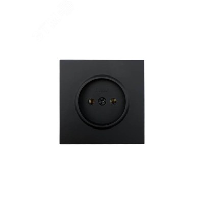 ZIMA Розетка без заземления, 16 А, механизм, черный бархат Lezard 704-4288-121BQC
