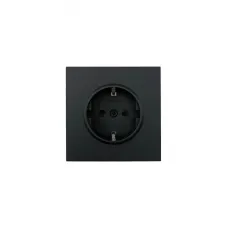 ZIMA Розетка с защитой от детей, 16 А, механизм, черный бархат Lezard 704-4288-124BQC