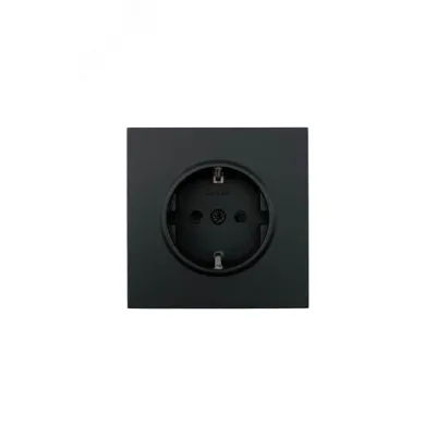 ZIMA Розетка с защитой от детей, 16 А, механизм, черный бархат Lezard 704-4288-124BQC