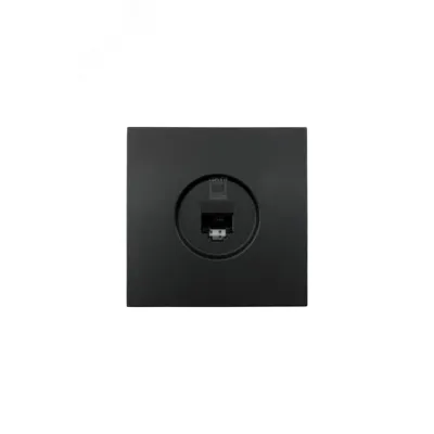 Розетка компьютерная Cat 6, механизм, черный бархат Lezard 704-4288-140
