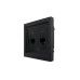 ZIMA Розетка компьютерная 2-ая черный бархат Lezard 704-4288-141