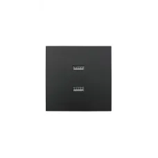 ZIMA Розетка с 2-ая USB, механизм, черный бархат Lezard 704-4288-192