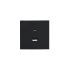 ZIMA Розетка TC+ USB, механизм, черный бархат Lezard 704-4288-192TC