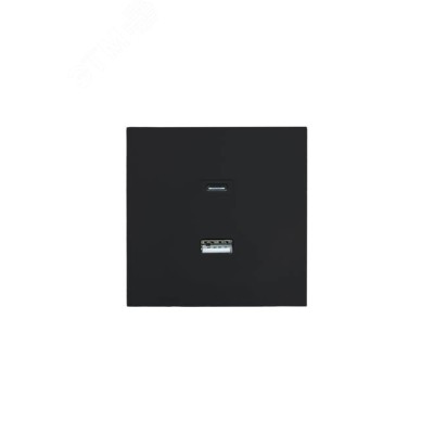 ZIMA Розетка TC+ USB, механизм, черный бархат Lezard 704-4288-192TC