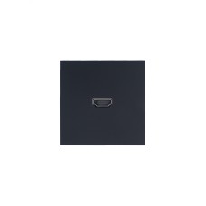 ZIMA Розетка HDMI, механизм, чёрный бархат Lezard 704-4288-203