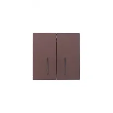 ZIMA Выключатель 2-кл. с подсветкой, 10А, механизм, шоколад Lezard 704-7388-112QC