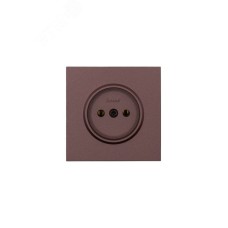 ZIMA Розетка без заземления, 16 А, механизм, шоколад Lezard 704-7388-121BQC