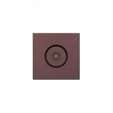 ZIMA Розетка ТВ проходная, механизм, шоколад Lezard 704-7388-129