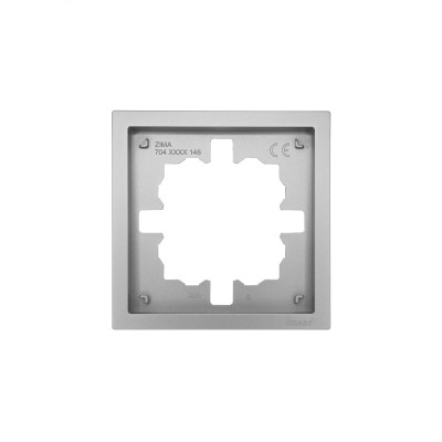 ZIMA Рамка 1-ая универсальная, серый матовый Lezard 704-7400-146