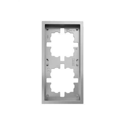 ZIMA Рамка 2-ая универсальная, серый матовый Lezard 704-7400-147