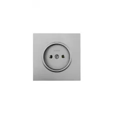 ZIMA Розетка без заземления, 16 А, механизм, серый матовый Lezard 704-7488-121BQC