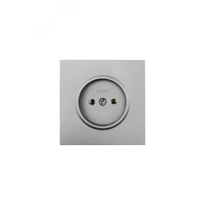 ZIMA Розетка без заземления, 16 А, механизм, серый матовый Lezard 704-7488-121BQC