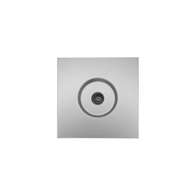 ZIMA Розетка ТВ проходная, механизм, серый матовый Lezard 704-7488-129