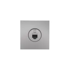 ZIMA Розетка компьютерная Cat 6, механизм, серый матовый Lezard 704-7488-140