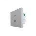ZIMA Розетка TC+ USB, механизм, серый матовый Lezard 704-7488-192TC