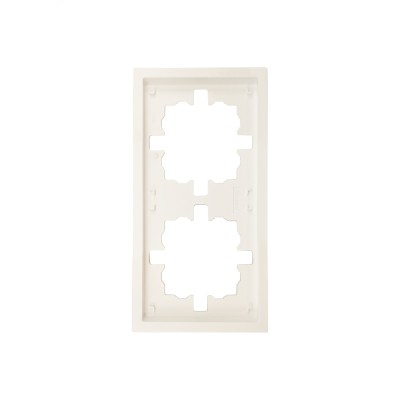 ZIMA Рамка 2-ая универсальная, слоновая кость Lezard 704-9000-147