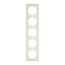 ZIMA Рамка 5-ая универсальная, слоновая кость Lezard 704-9000-150