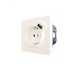 ZIMA Розетка с заземлением (16 А) + USB ,механизм, слоновая кость Lezard 704-9088-181