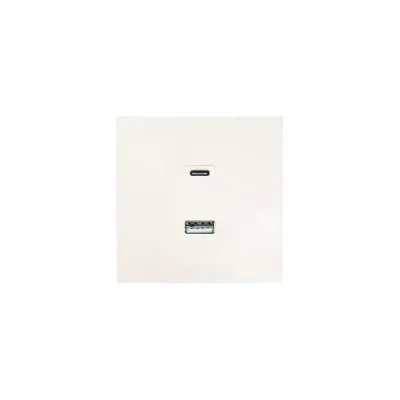 ZIMA Розетка TC+ USB, механизм, слоновая кость Lezard 704-9088-192TC