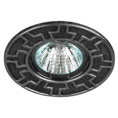 ST5 CH/BK Светильник ЭРА штампованный MR16,12V/220V, 50W черный/хром (100/2800)
