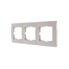 KARINA Рамка 3-ая горизонтальная б/вст крем (10шт/120шт)