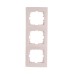 KARINA Рамка 3-ая вертикальная б/вст крем (10шт/120шт)