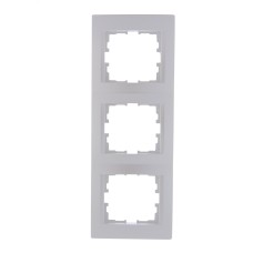 KARINA Рамка 3-ая вертикальная б/вст жемчужно-белый перламутр (10шт/120шт)