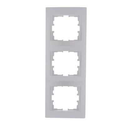 KARINA Рамка 3-ая вертикальная б/вст жемчужно-белый перламутр (10шт/120шт)