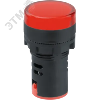Лампа индикаторная Navigator 82 801 NBI-I-AD22-230-R красная d22мм 230В AC/DC
