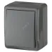 11-1403-03 ЭРА Переключатель IP54, 10АХ-250В, ОУ, Эра Эксперт, серый (16/160/2560)