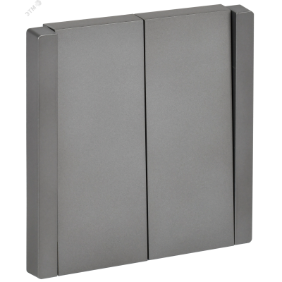 FORTE&PIANO Выключатель 2-клавишный перекрестный 10А FP509 сталь IEK