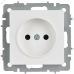 BRITE Розетка 1-местная без заземления без защитных шторок 10А РС10-1-0-БрАБ арктический белый IEK
