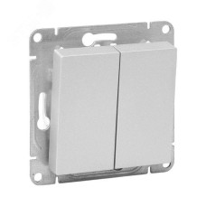 Эпика Механизм выключателя 2кл. перекрестный алюминий EKF