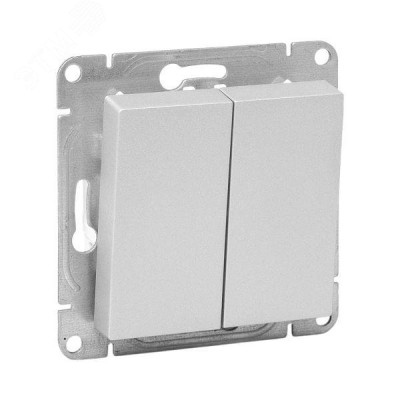 Эпика Механизм выключателя 2кл. перекрестный алюминий EKF