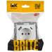 BRITE Розетка 1-местная с заземлением с защитными шторками 16А с USB A+C 18Вт РЮш11-1-БрАБ арктический белый IEK