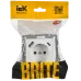BRITE Розетка 1-местная с заземлением с защитными шторками 16А с USB A+C 18Вт РЮш11-1-БрАБ арктический белый IEK