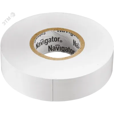 Изолента Navigator 71 102 NIT-B15-20/WH белая